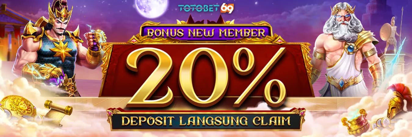 Bonus New Member 20%